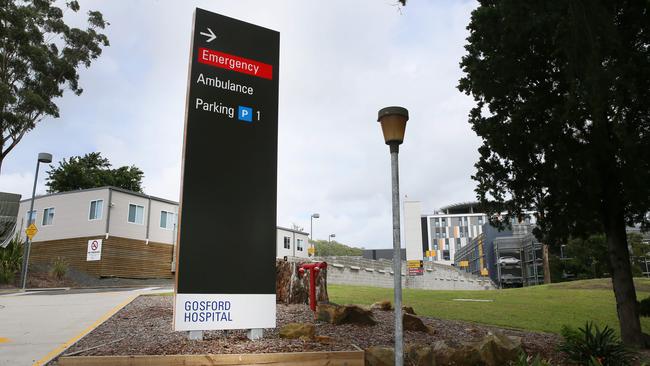 The young girl was taken to Gosford Hospital after falling from a balcony. Picture: Sue Graham
