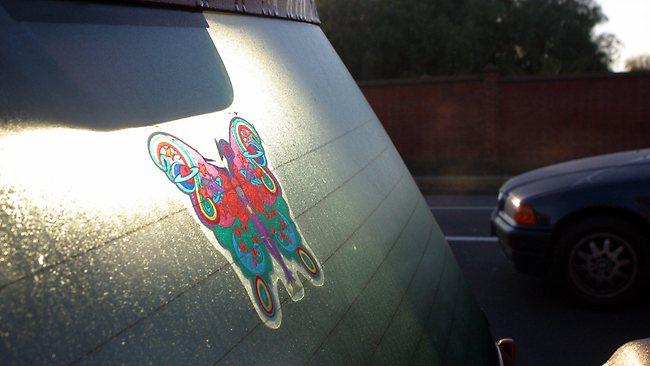 Frost on windscreen