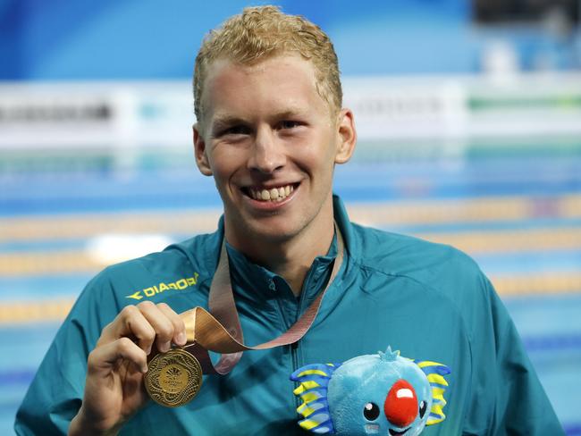 Australia's surprise gold medal winner Clyde Lewis. Picture: AP