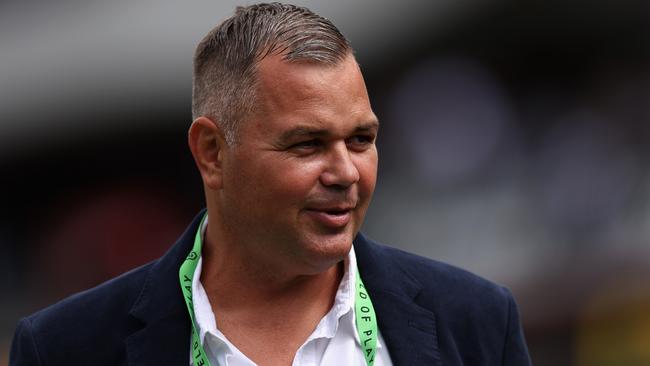 Sea Eagles coach Anthony Seibold is looking forward to taking on his old club. Picture: Cameron Spencer/Getty Images