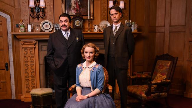 Gerry Connolly, Anna O’Byrne and Tom Conroy star in The Mousetrap. Picture: Supplied