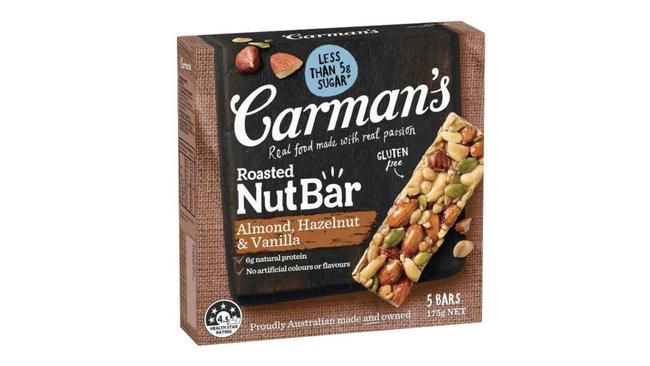 Carman’s Nut Bar Almond, Hazelnut and Vanilla.