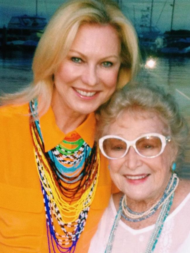 Kerri-Anne Kennerley with her mum Grace.