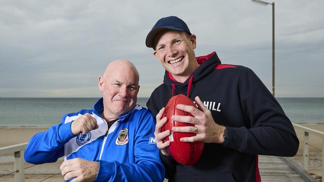 Andrew Jarman and Sam Jacobs ahead of the 2023 SFL season. Picture: Matt Loxton