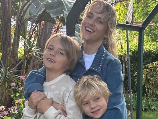 Teresa Palmer with sons Bodhi and Forest who star in Adelaide Film Festival closing night movie, Kangaroo Island. Pics: Supplied.