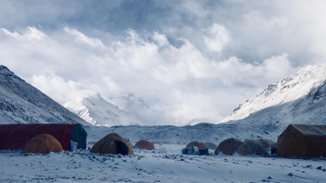 Bleak day at Everest Base Camp.