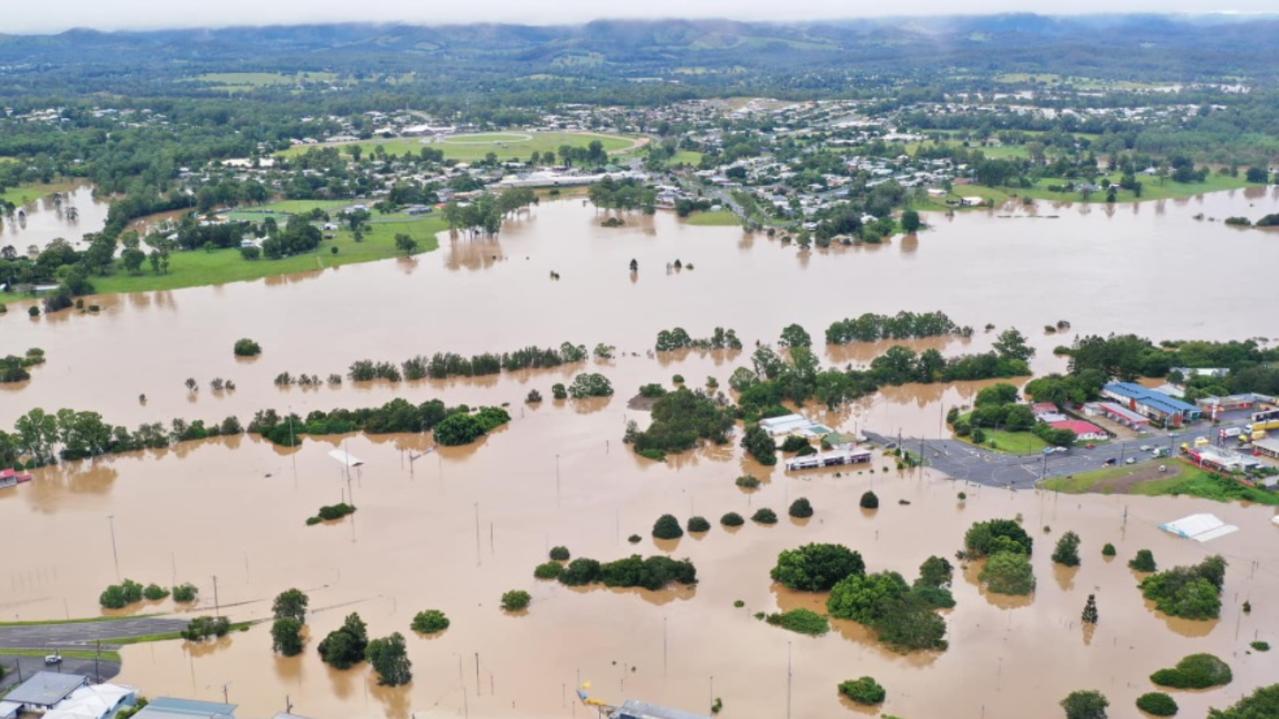 Infinity Flights Photography captured these incredible shots of Gympie experiencing its worst flood in decades on the morning of Saturday, February 26, 2022.