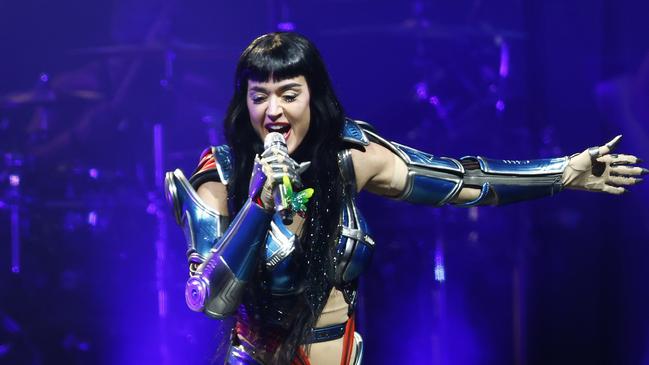 DAILY TELEGRAPH JUNE 4, 2025. Katy Perry on stage at Qudos Bank Arena for her Ã¢â¬ËThe Lifetimes TourÃ¢â¬â¢ opening concert. Picture: Jonathan Ng