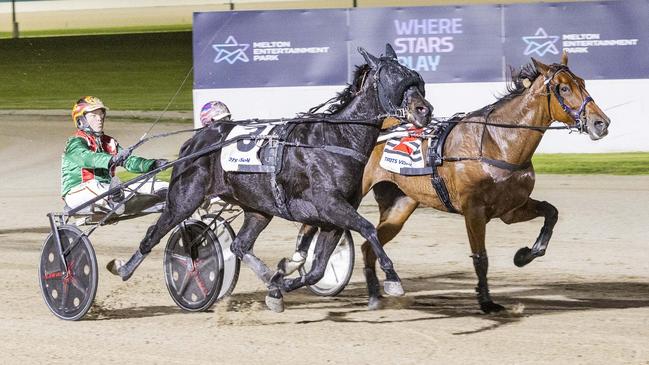 Keayang Zahara wins at Melton on Saturday. Picture: Stuart McCormick.