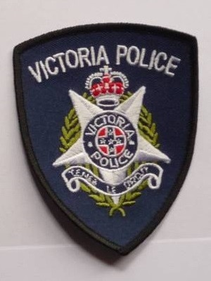 A Victoria Police badge for sale on Gumtree.