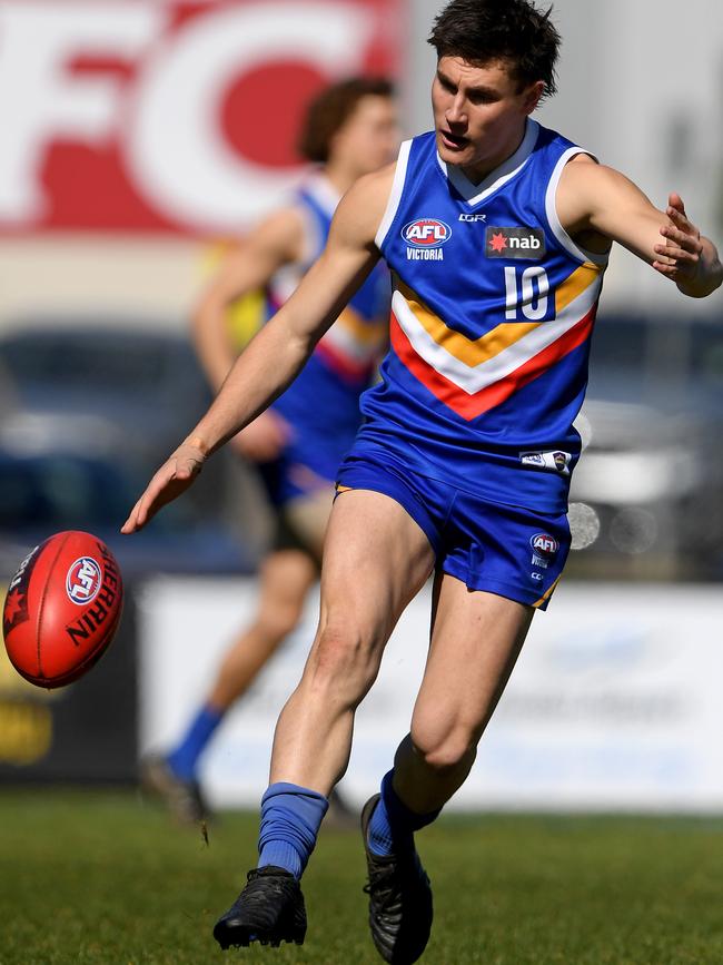 Chayce Black is one of nine former Eastern Ranges players lining up for Box Hill Hawks this year. Picture: Andy Brownbill