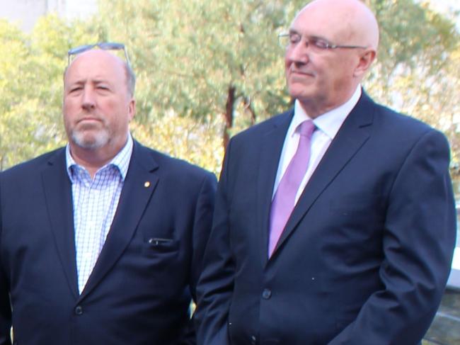 Christopher Brown, Chairman, Western Sydney Leadership Dialogue with Professor Barney Glover, Vice-Chancellor of Western Sydney University, at the announcement.