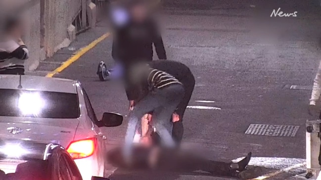 Vicious CBD stabbing caught on CCTV