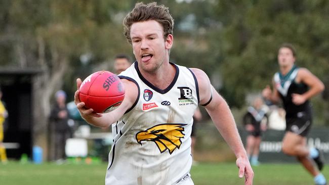 Paul Higgins in action for Whittlesea. Picture: George Sal