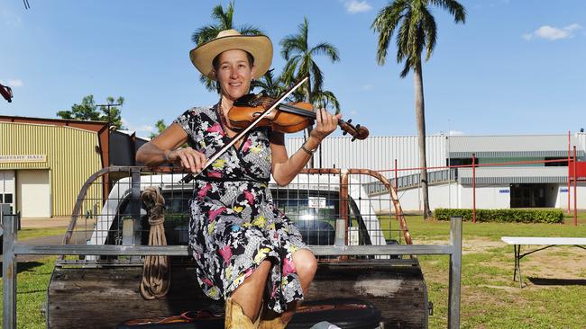 Country singer Gleny Rae Virus performing at the Darwin Country Music Muster in 2018. Picture: Keri Megelus