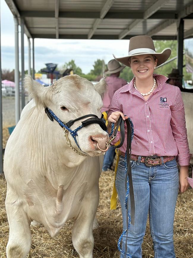 Poppy Starr, Cowra farmer and aspiring lawyer, at the Blayney Show 2024. Picture: Supplied