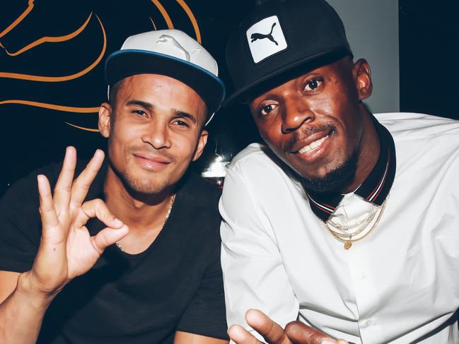 Usain Bolt and John Steffensen at The Emerson