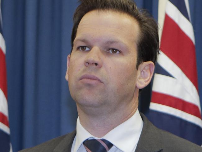 Minister Matt Canavan becomes the latest senator embroiled in a citizenship crisis. Picture: Tim Marsden/AAP