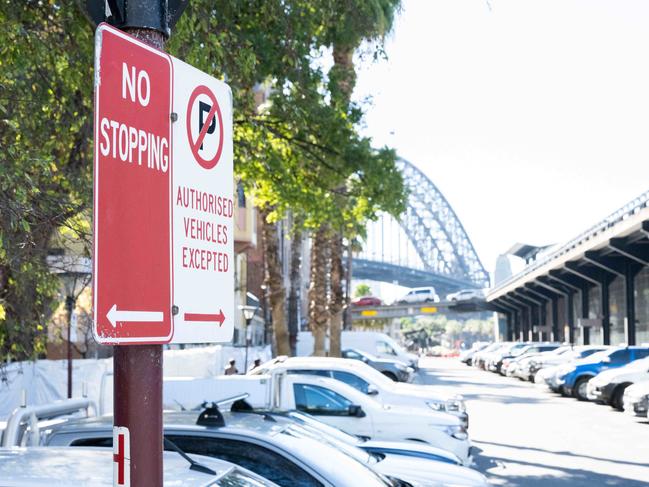 SYDNEY, AUSTRALIA - NewsWire Photos May 17, 2021: Cars parked in Circular Quay, Sydney.Picture: NCA NewsWire / James Gourley