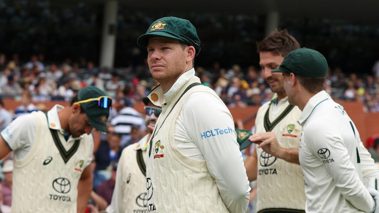 Smith’s first innings as a Test opener ended quickly. (Photo by Paul Kane/Getty Images)