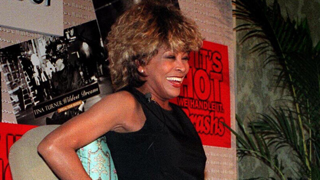 Singer Tina Turner during press conference at Ritz-Carlton Hotel, Sydney for start of her Australian tour 26/02/1997.