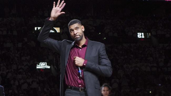 Tim Duncan's Jersey Retirement Ceremony