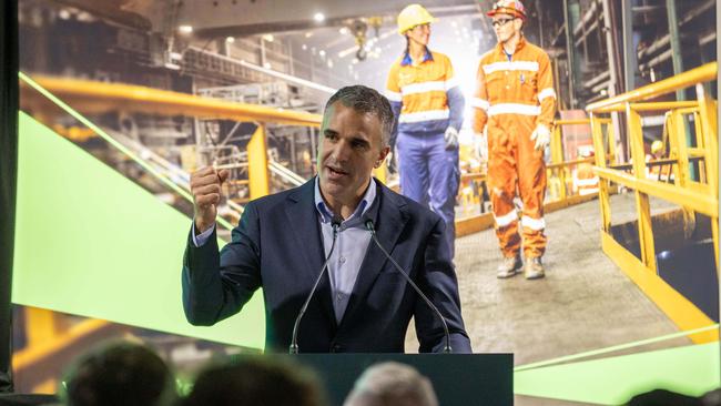 Premier Peter Malinauskas at a former economic summit in Whyalla. Picture: Ben Clark