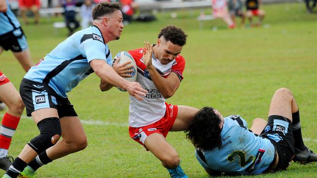 The Rebels raced out to a 10-0 in the first half. Picture: Leigh Jensen