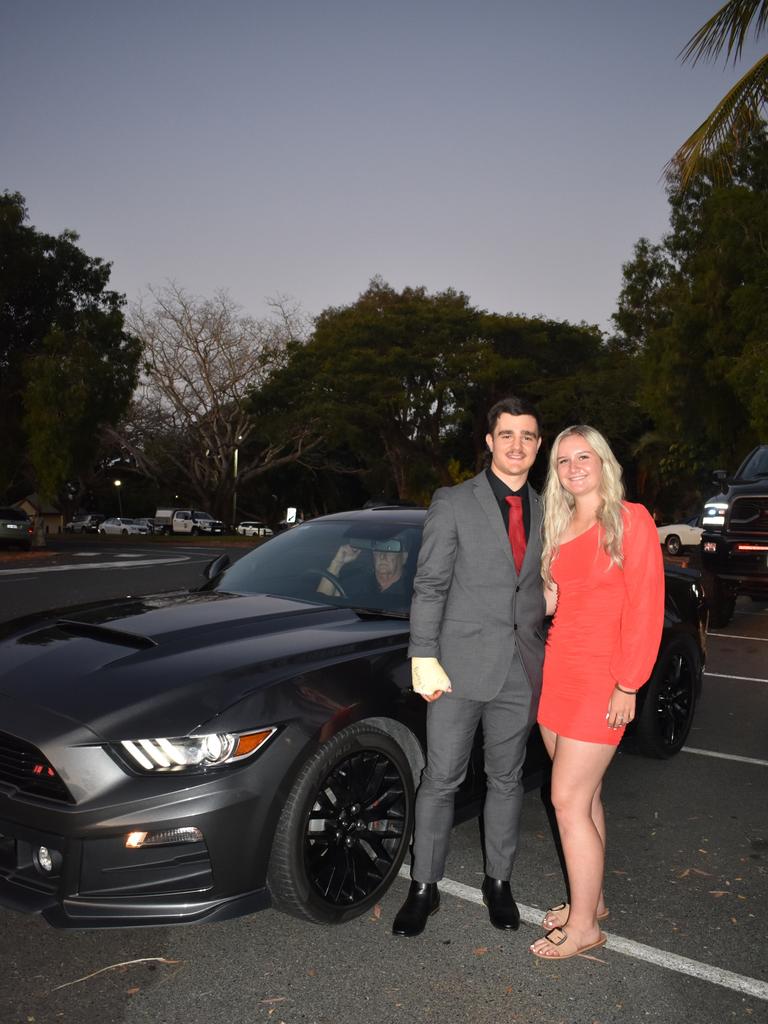 Jack Galea and Ella Griggs at Mirani State High School formal at Ocean International on September 8, 2023. Photo: Zoe Devenport