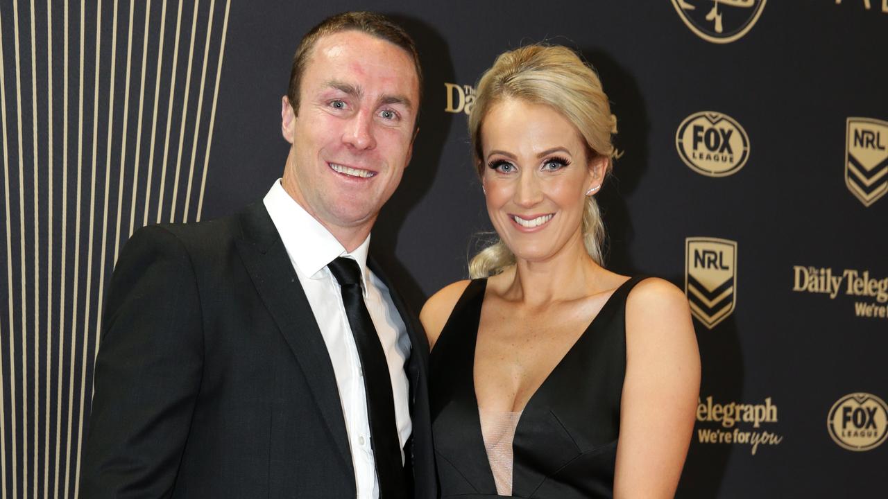 James Maloney and wife Jessica Anderson. Picture: Jonathan Ng