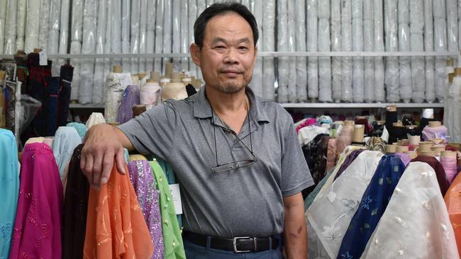 Tom Lam, a fabric store worker in Hurstville, said before the election that economic management was his top voting priority. Picture: Noah Yim/The Australian