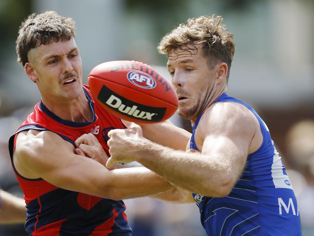 Luke Parker is set to play his first AFL game as a Roo against Western Bulldogs. Picture: Michael Klein