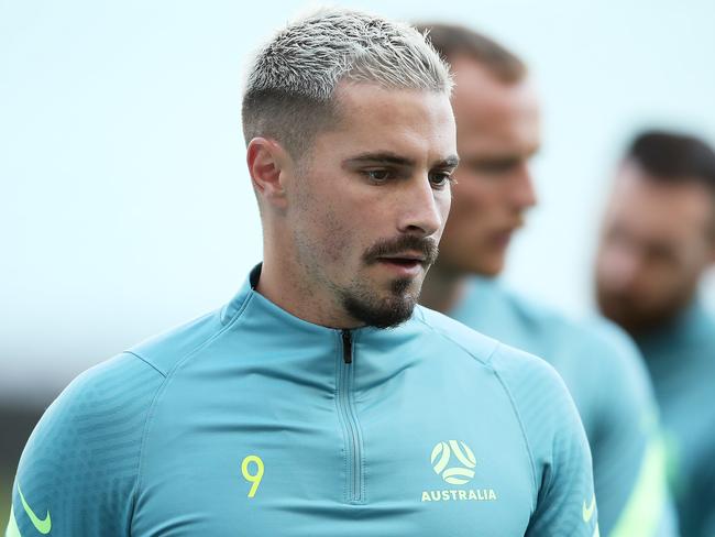 Jamie Maclaren is set for A-League duty after returning from Socceroos commitments in Sharjah. Picture: Matt King / Getty Images