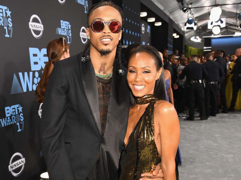 August Alsina and Jada Pinkett Smith at the 2017 BET Awards. Picture: Paras Griffin/Getty Images for BET