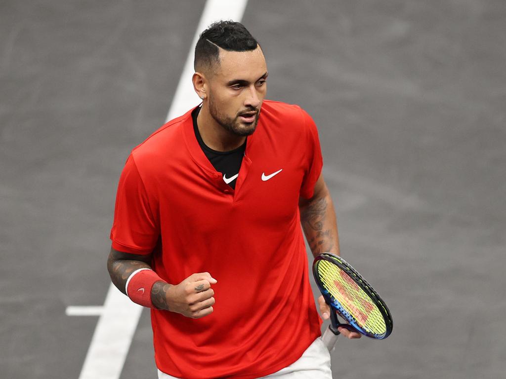 Nick Kyrgios has repeatedly hinted he plans to retire early. (Photo by Adam Glanzman/Getty Images for Laver Cup)