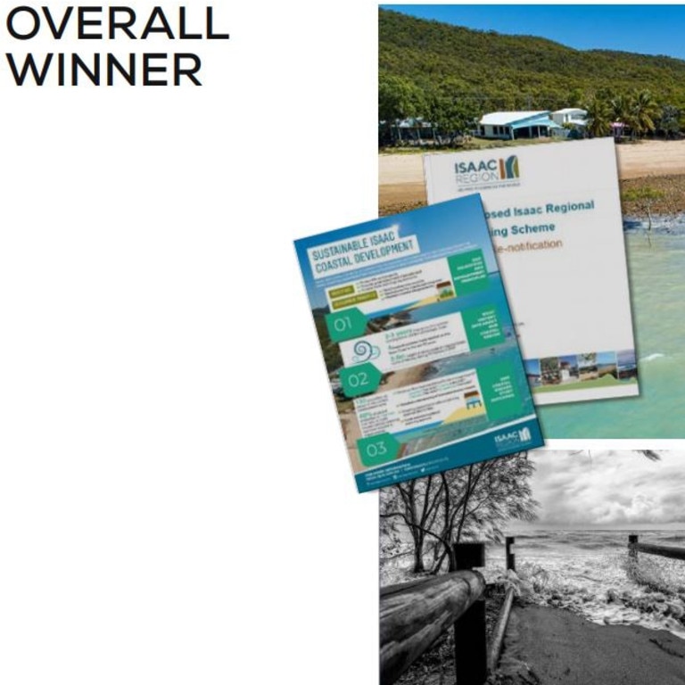 Isaac Regional Council has been recognised for its coastal planning policies "in the face of significant backlash and a tide of growing discontent for the process". Picture: Planning Institute of Australia commemorative e-book