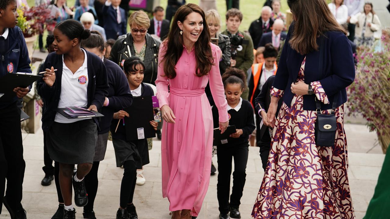 Princess Kate takes part in the first Children's Picnic at the RHS Chelsea Flower Show, at the Royal Hospital Chelsea in 2023. Picture: Jordan Pettitt-WPA Pool/Getty Images