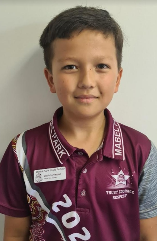 Stevie Farrington, Mabel Park State School Captain, Picture Contributed