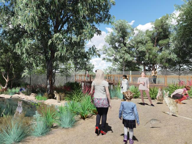 An artist’s impression of Taronga Zoo's new Taronga Wildlife Retreat plans.