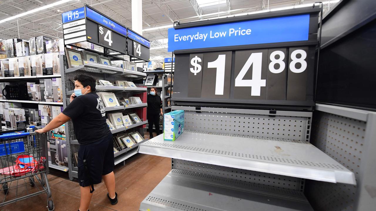 Shelves were emptied at the retailer during the pandemic. Picture: AFP.