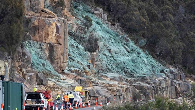 Tasman Highway at Paradise Gorge reopened. Picture: Chris Kidd