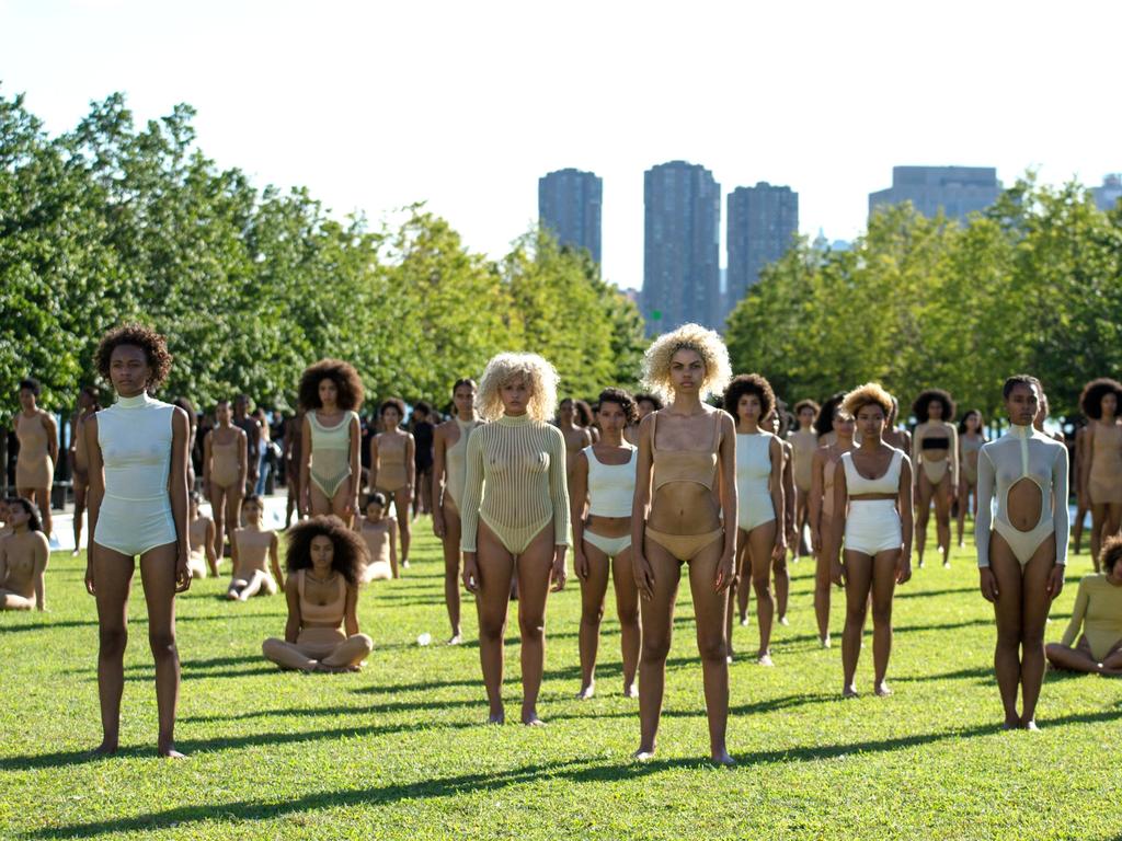 Some models were seen sitting down and needing water after the New York City heat got to them. Picture: Splash