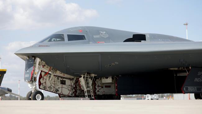 A side profile of the cockpit of a United States Air Force (USAF) B-2 Spirit stealth bomber. Photo: Steve Pohlner