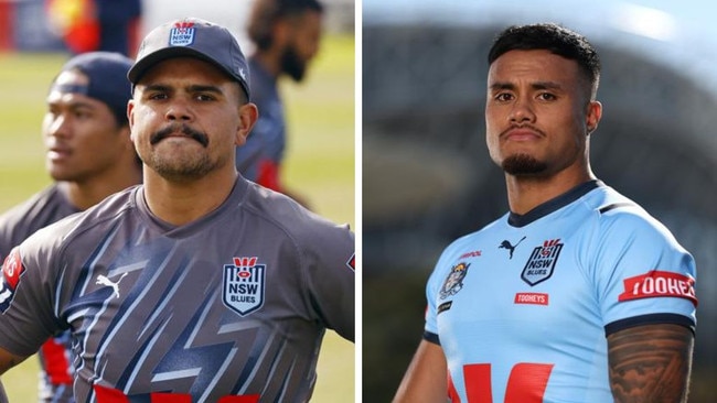 Latrell Mitchell and Spencer Leniu. Photos: Getty Images/News Corp