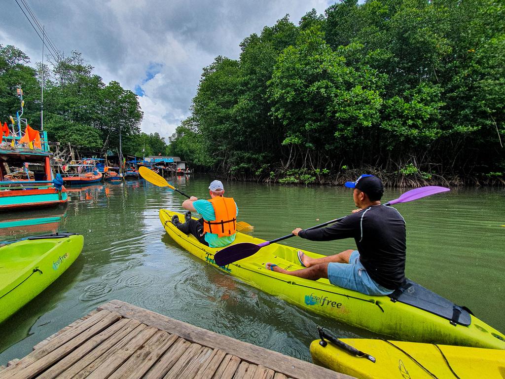 Weekend activities include kayaking …