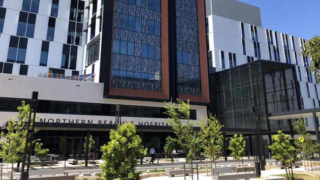 Exterior of Northern Beaches Hospital in Frenchs Forest. Picture: Julie Cross.