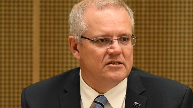 Prime Minister Scott Morrison has used a radio interview to put more distance between himself and his predecessor Malcolm Turnbull. Picture: AAP