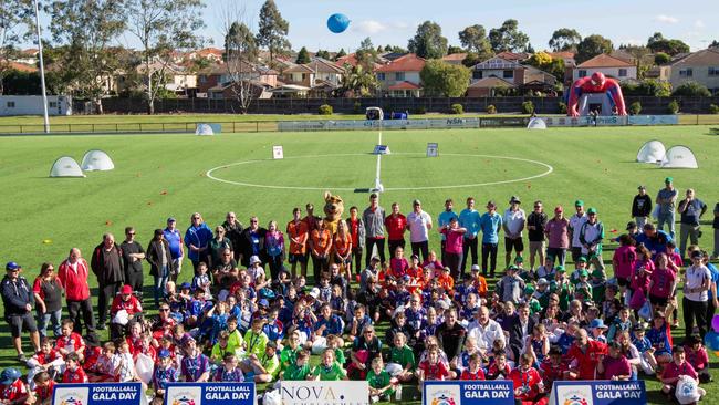 Football NSW’s Football4all Gala Day attracted more than 400 players last year at Valentine Sports Park. Picture: Gavin Leung/Football NSW