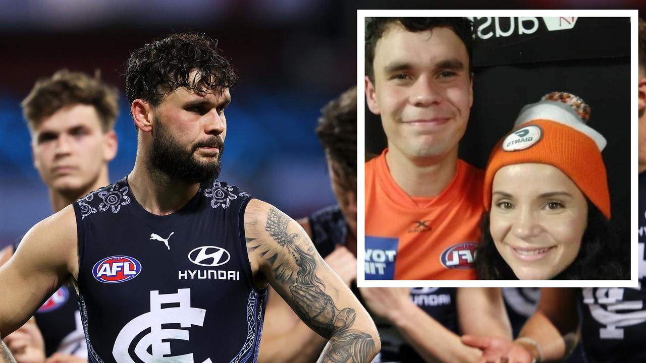 The AFL world is wrapping its arms around Zac Williams. Photo: Instagram and Getty Images