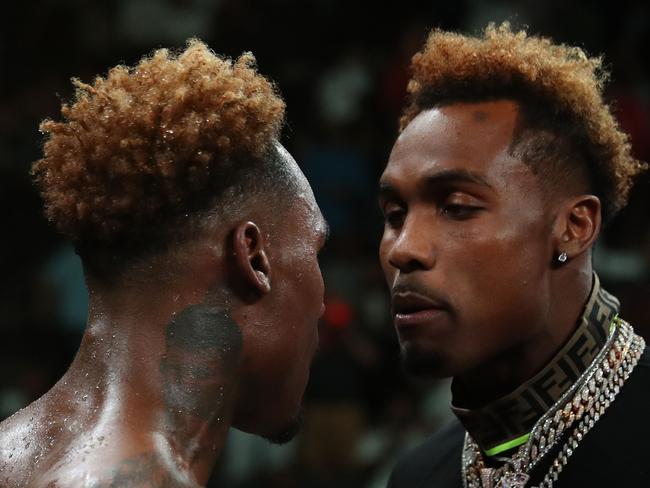 Jermell (L) and Jermall Charlo (R). (Photo by Steve Marcus / GETTY IMAGES NORTH AMERICA / AFP)